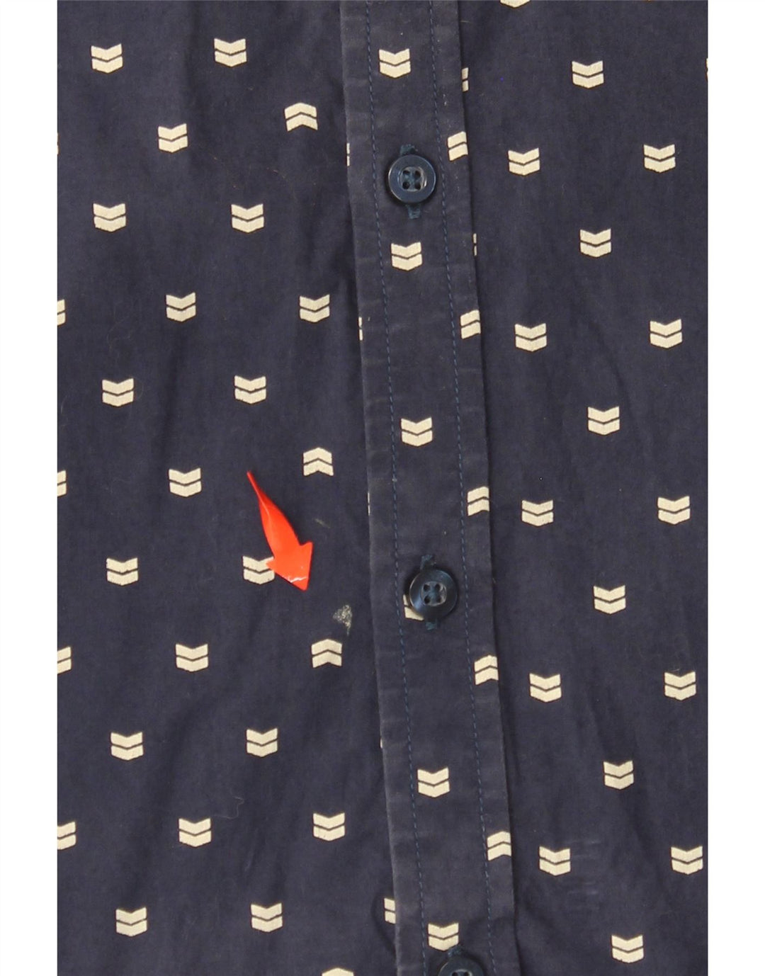 BILLABONG Herre Slim Fit kortærmet skjorte Mellem marineblå plettet bomuld