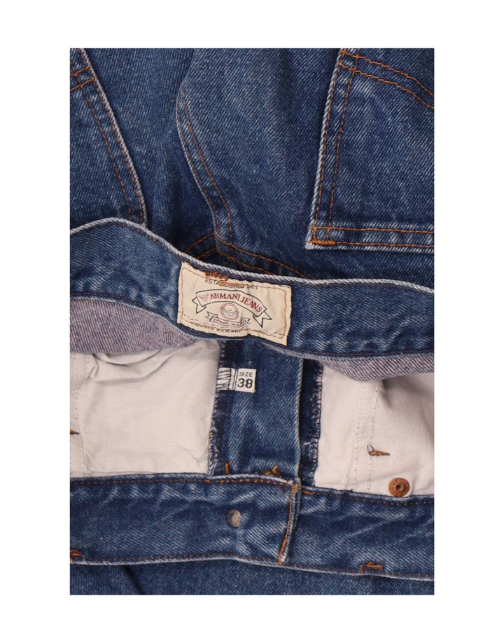 Armani Straight Jeans til mænd W38 L33 Blå