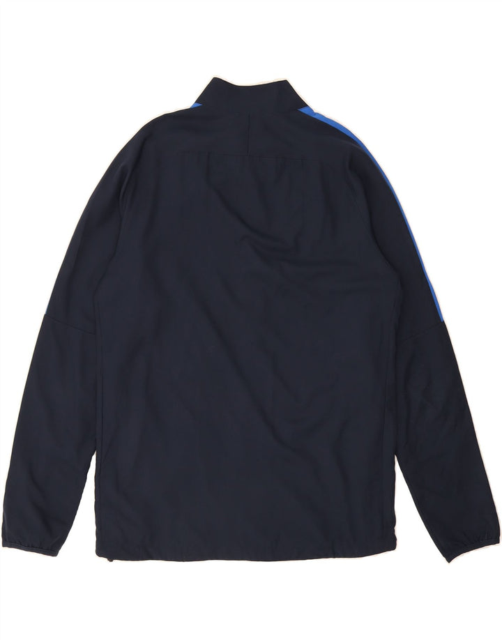 NIKE Mens Dri Fit Graphic Tracksuit Top Jacket Large Navy Blue Colourblock Vintage Nike and Second-Hand Nike from Messina Hembry 
