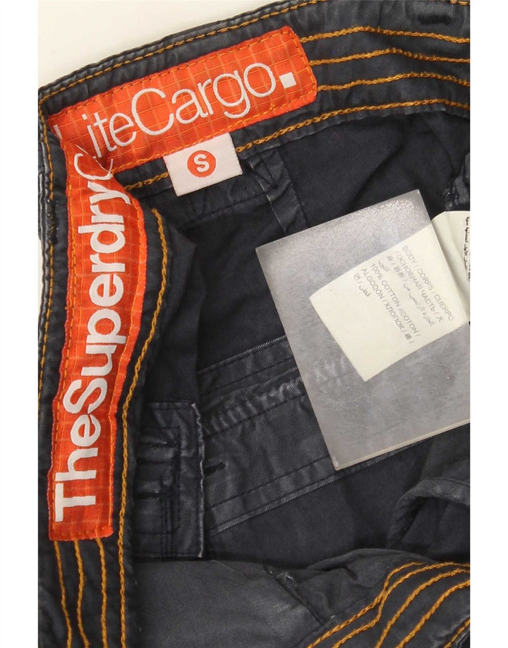 Superdry Herre Cargo Shorts Små W32 Marineblå Bomuld