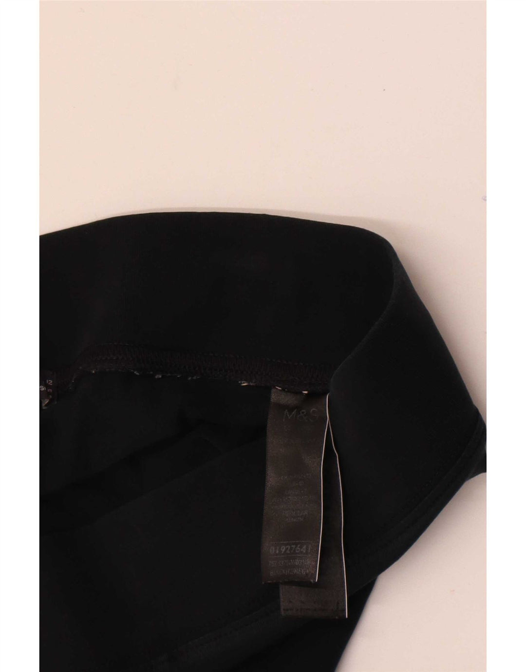 Marks & Spencer Dame Leggings UK 12 Medium Sort Bomuld