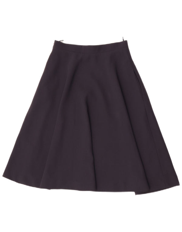 Armani Dame A-Line Nederdel IT 40 Small W26 Navy Blue Polyester