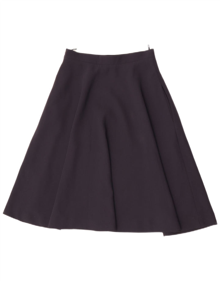 Armani Dame A-Line Nederdel IT 40 Small W26 Navy Blue Polyester