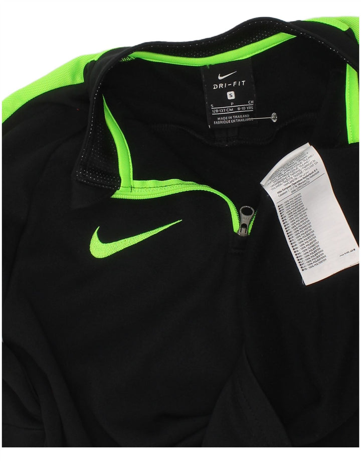 Nike Boys Dri Fit Pullover Træningsdragt Top 8-9 år Lille sort farveblok