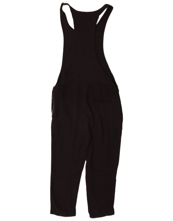 Zara Dame Jumpsuit UK 14 Medium Black Viscose