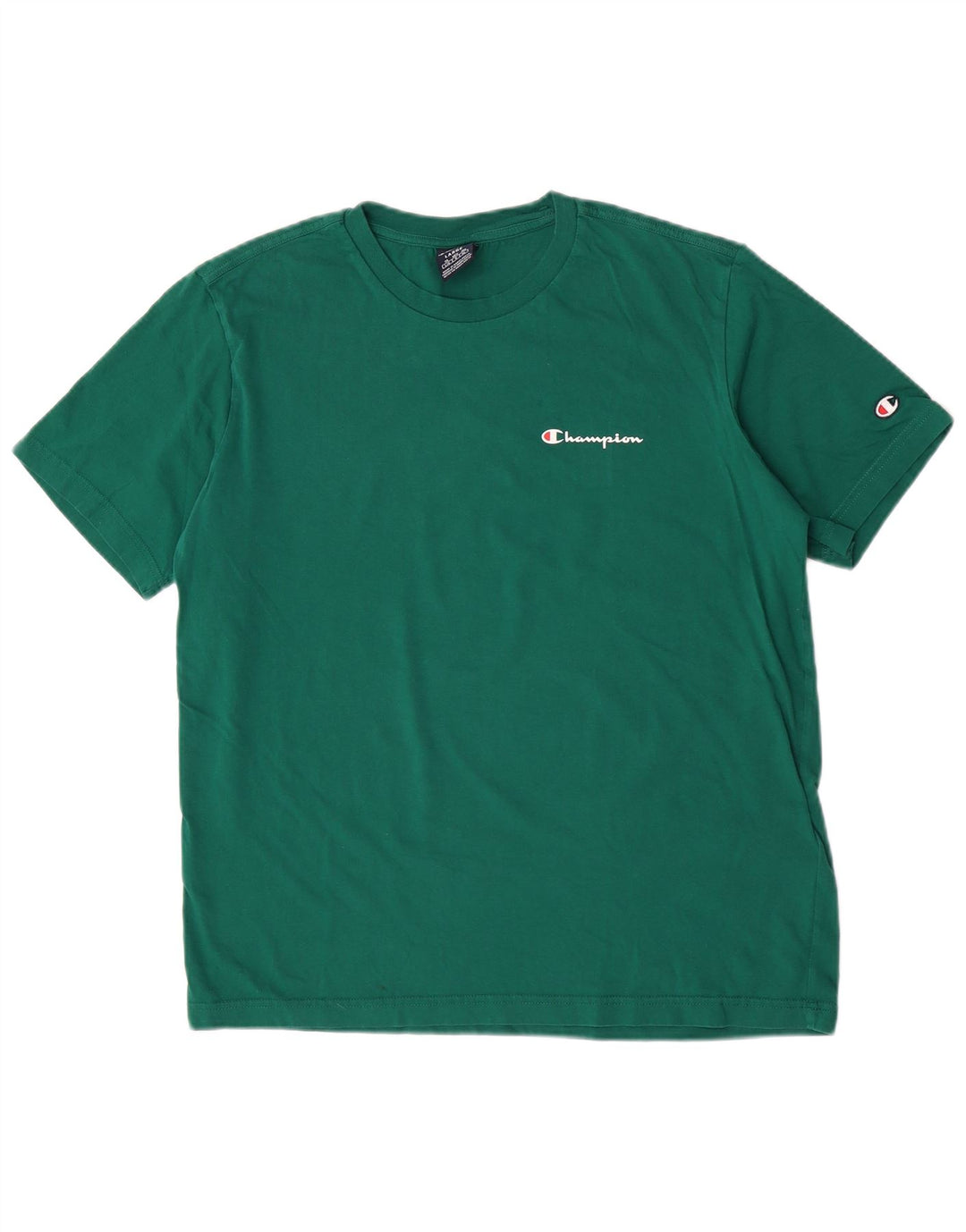 Champion Herre T-Shirt Top Stor Grøn Bomuld