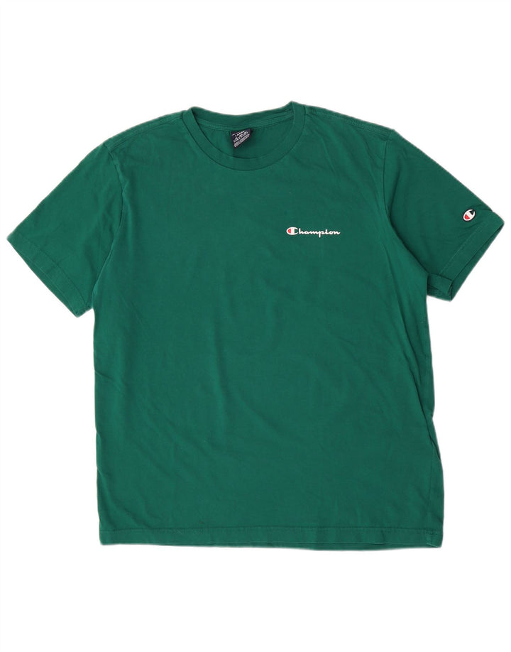 Champion Herre T-Shirt Top Stor Grøn Bomuld