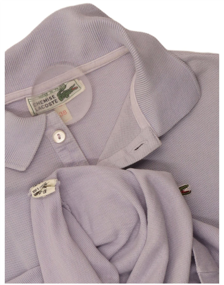LACOSTE Dame Polo Shirt Størrelse 38 Medium Lilla Bomuld