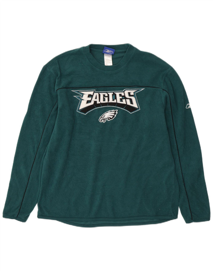 REEBOK Herre Philadelphia Eagles Grafisk Fleece Jumper Lille Grøn
