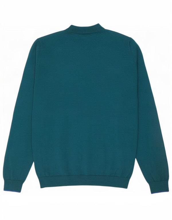 Paul Smith Herre Crew Neck Jumper Sweater Stor Grøn Merinould