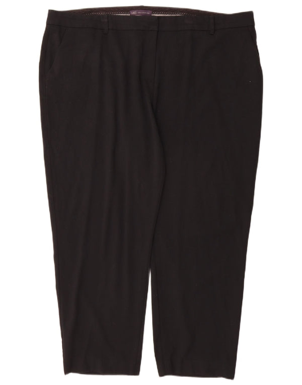 Marks & Spencer bukser med almindelig jakkesæt til kvinder UK 22 3XL W44 L28 Sort