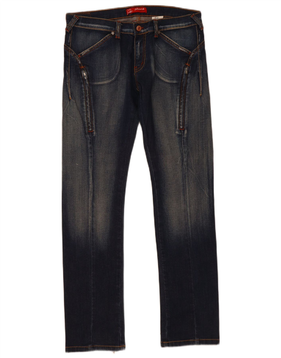 Phard lige jeans til kvinder W30 L31 Marineblå bomuld