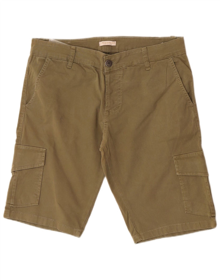 Risskio Herre Cargo Shorts W34 Large Khaki