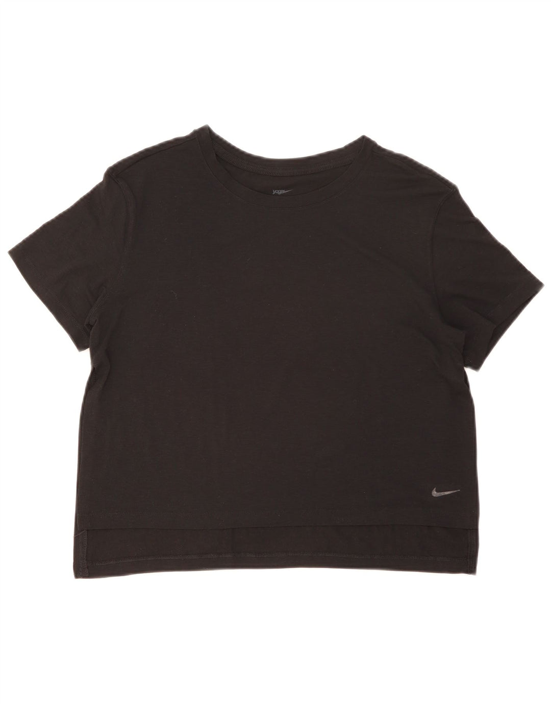 Nike Dame Dri Fit T-Shirt Top UK 14 Medium Sort
