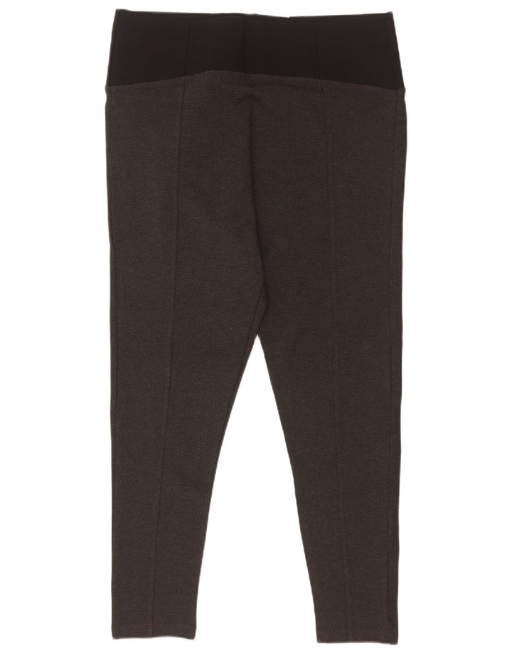 Marks & Spencer Dame Leggings UK 18 XL Grå Colourblock Viscose
