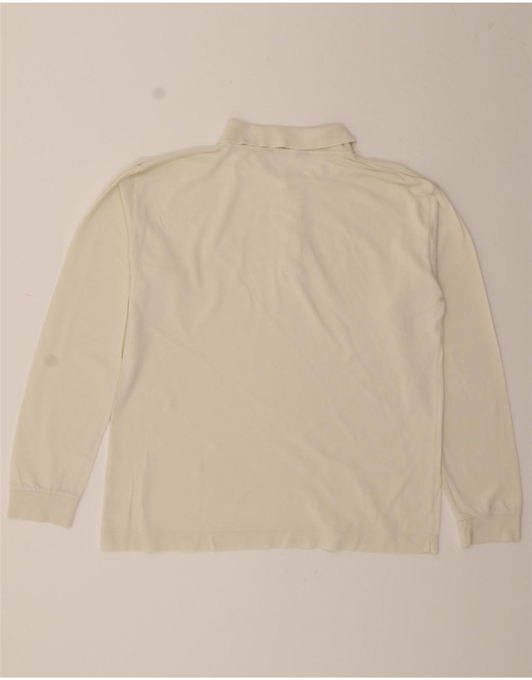 KAPPA Mens Long Sleeve Polo Shirt XL White Vintage Kappa and Second-Hand Kappa from Messina Hembry 