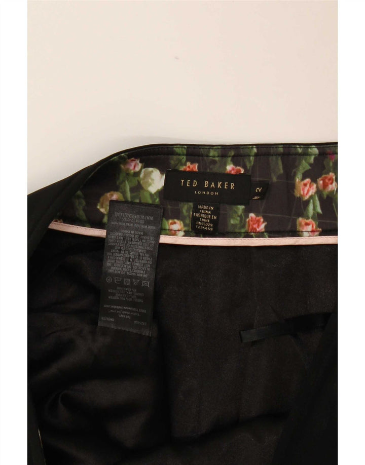 Ted Baker Womens Crop Tapered Suit Bukser Størrelse 2 Small W30 L26 Sort