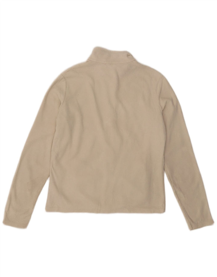 Marks & Spencer Fleecejakke til kvinder UK 12 Medium Beige Polyester
