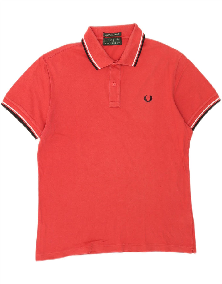 Fred Perry Herre poloshirt Medium rød bomuld