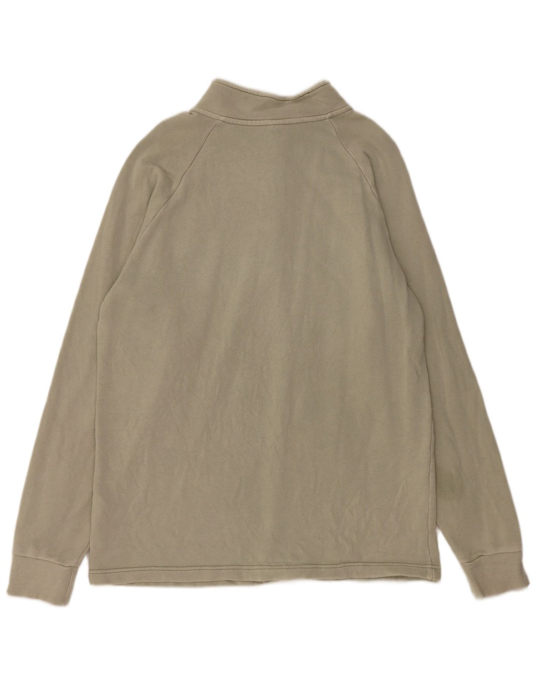 REEBOK Sweatshirt med lynlås til mænd, stor Khaki Bomuld