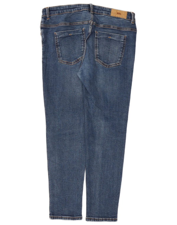 Zara Womens High Waist Skinny Jeans EU 44 XL W34 L27 Blue