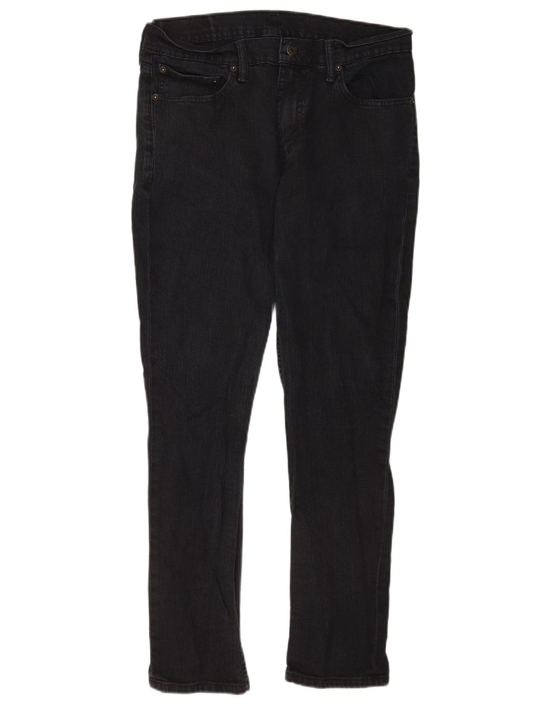 Levi's Slim Jeans til mænd W33 L30 sort bomuld