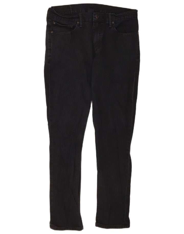 Levi's Slim Jeans til mænd W33 L30 sort bomuld