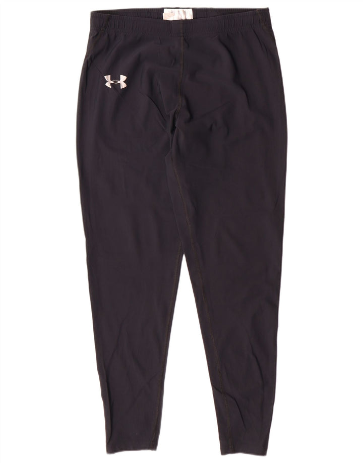 UNDER ARMOUR Dame Heat Gear Træningsdragt Bukser UK 14 Large Navy Blue