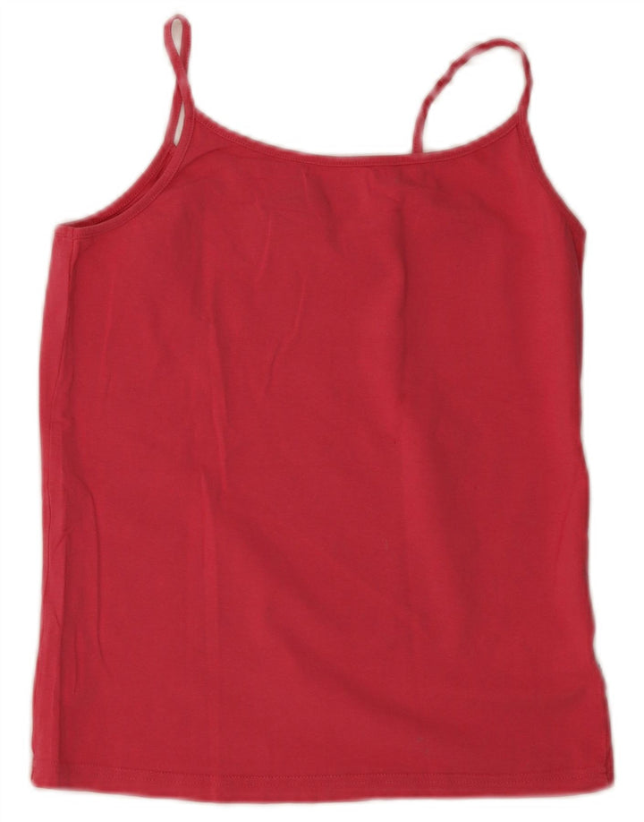 Kappa Dame Crop Cami Top UK 18 XL Rød Bomuld