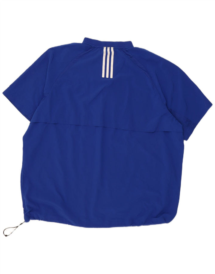 Adidas Kortærmet Herre Pullover Træningsdragt Top 3XL Blå Polyester