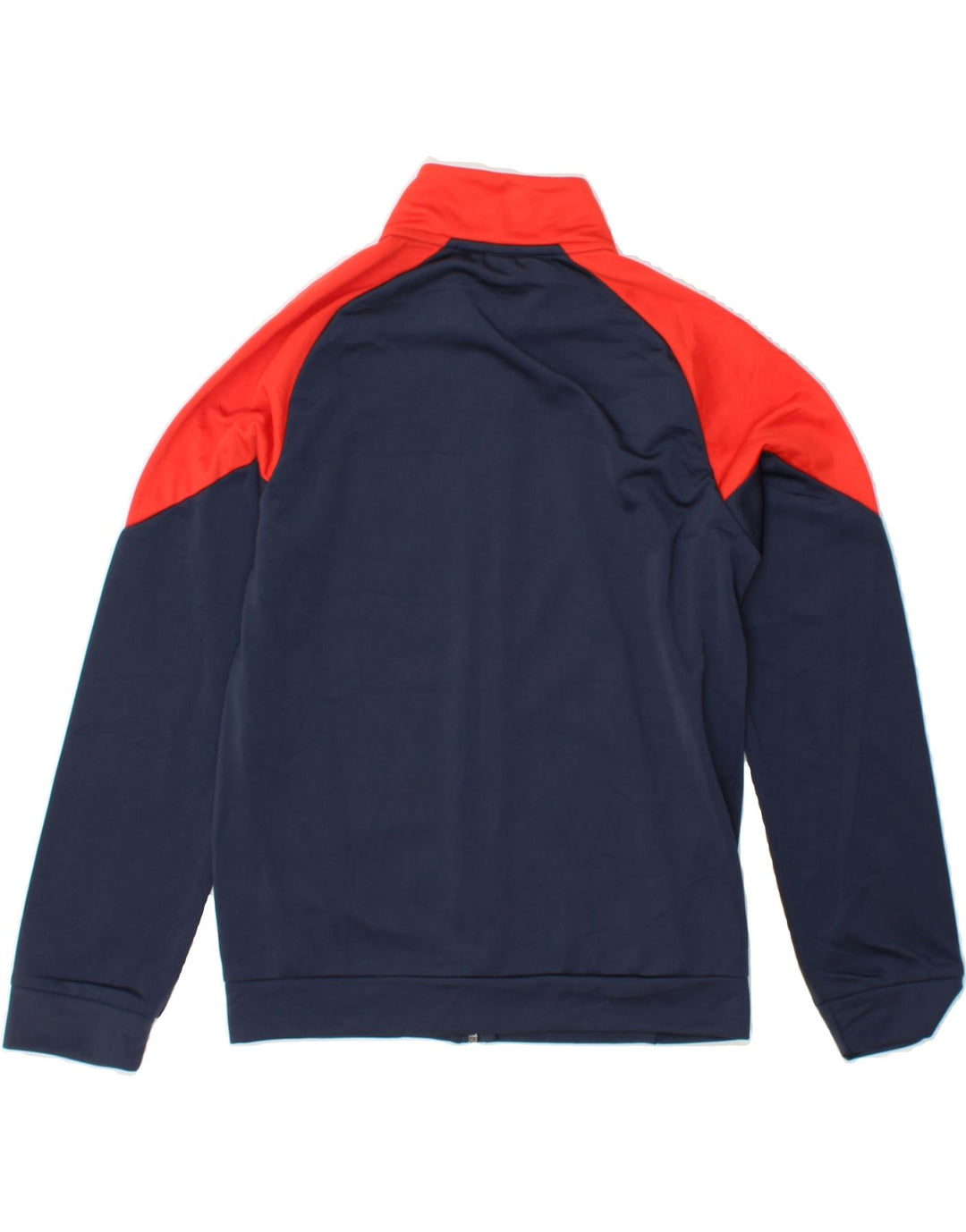PUMA Boys Graphic Tracksuit Top Jacket 11-12 Years Navy Blue Colourblock Vintage Puma and Second-Hand Puma from Messina Hembry 