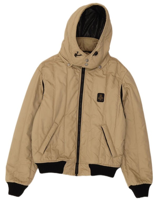 Refrigiwear Herre Cruz Polstret hættejakke UK 40 Stor Beige Polyamid