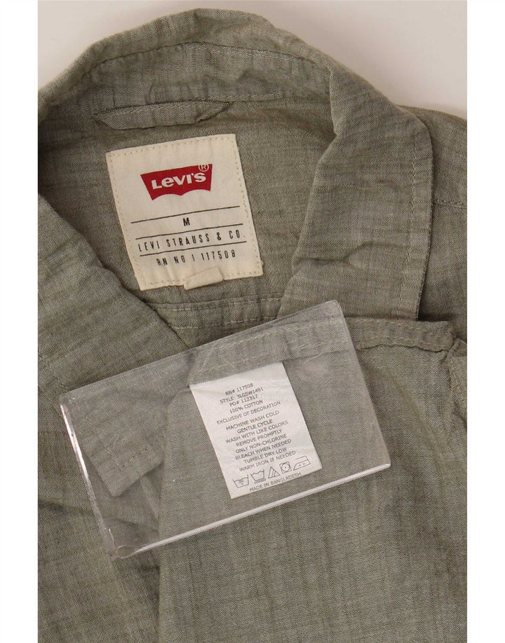 Levi's kortærmet herreskjorte mellemgrå bomuld