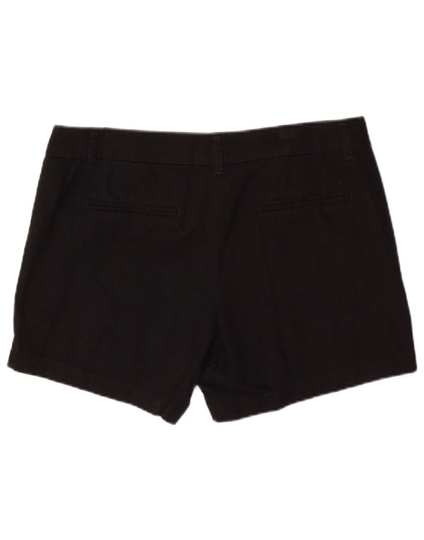 J. CREW Chino Shorts til kvinder US 10 Large W34 Black Bomuld