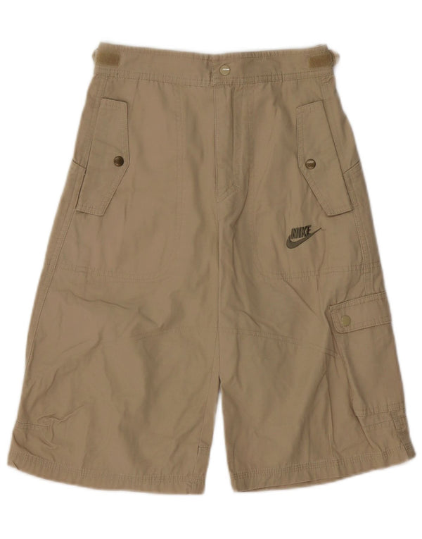 Nike Boys Cargo Shorts 8-9 år Small W25 Beige Bomuld