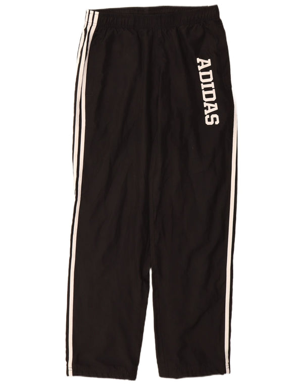 ADIDAS Mens Graphic Tracksuit Trousers Medium Black Polyester