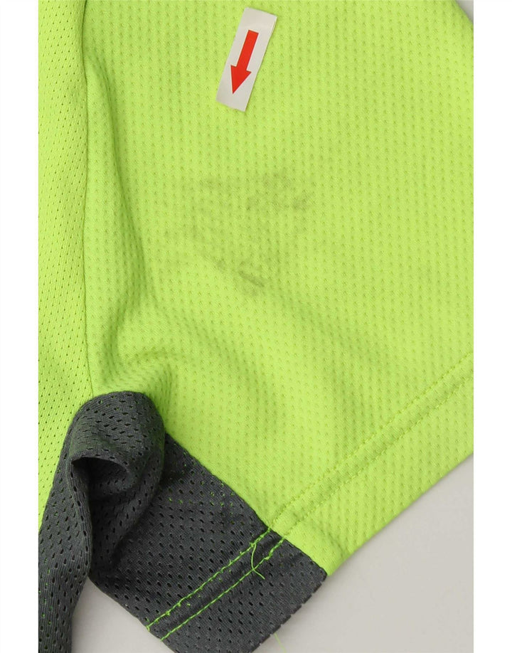 Nike Herre Dri Fit T-shirt Top Medium Grøn Colourblock Polyester