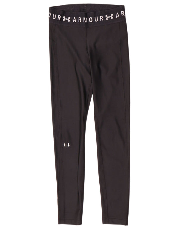 Under Armour Womens Heat Gear Grafiske Leggings UK 12 Medium Black