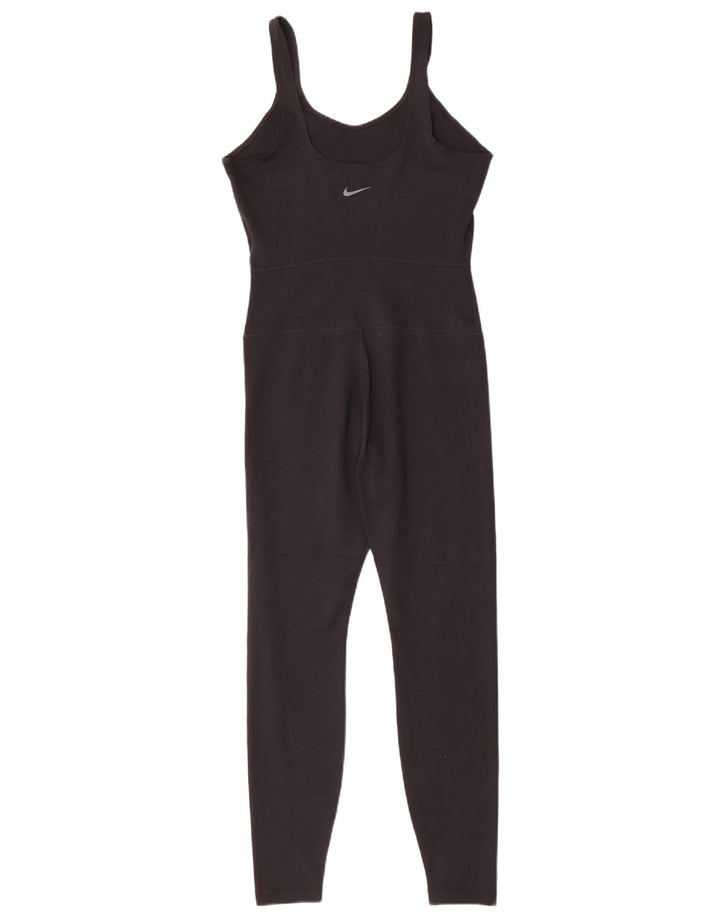 Nike Dame Dri Fit Jumpsuit uden ærmer UK 8 Lille sort polyester