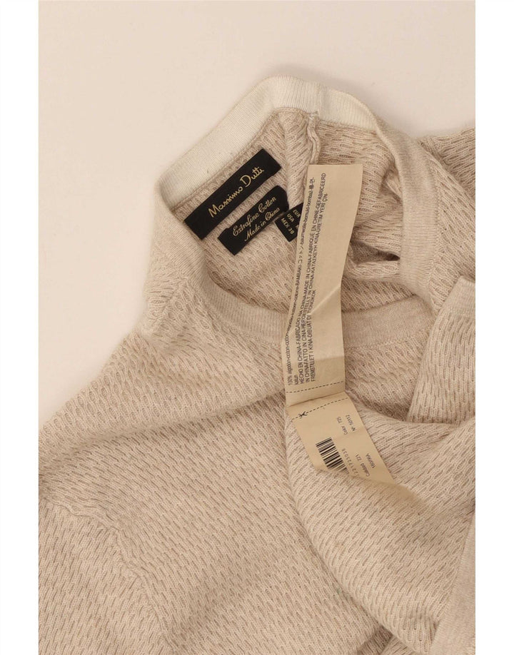 Massimo Dutti Herre Top Langærmet Medium Beige Bomuld