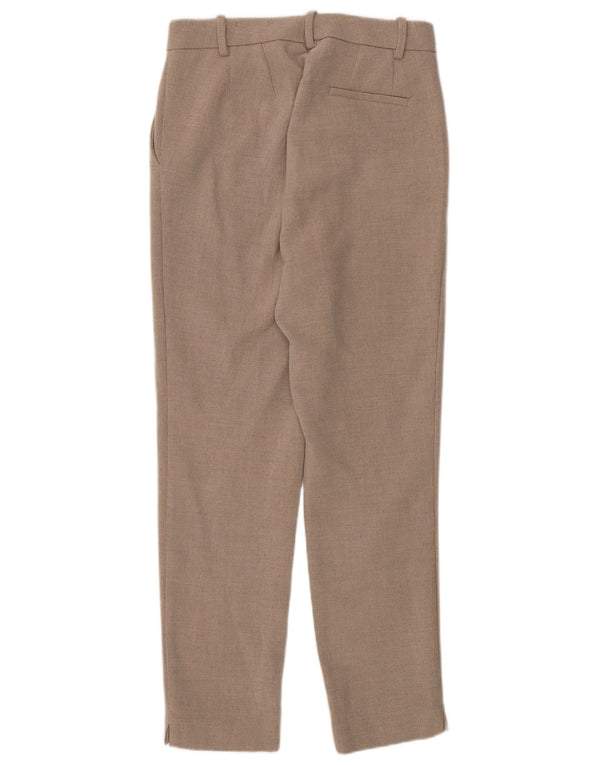 Marks & Spencer Kvinder Højtaljede Suit Bukser UK 8 Small W27 L27 Beige