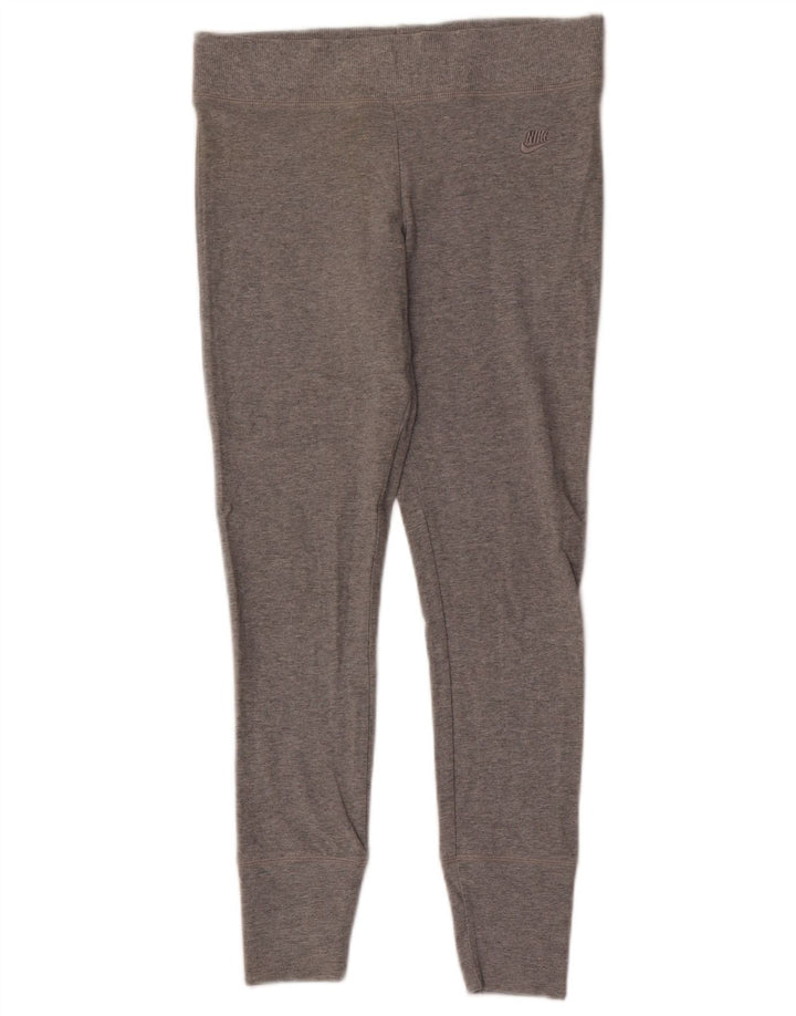Nike Dame Leggings US 4/6 Small Grey Bomuld