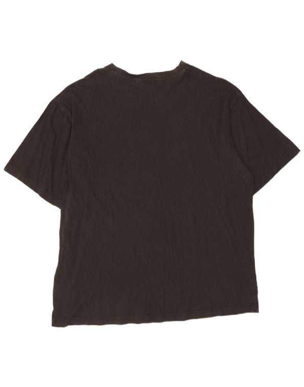 Kappa Herre T-Shirt Top 4XL Sort Bomuld