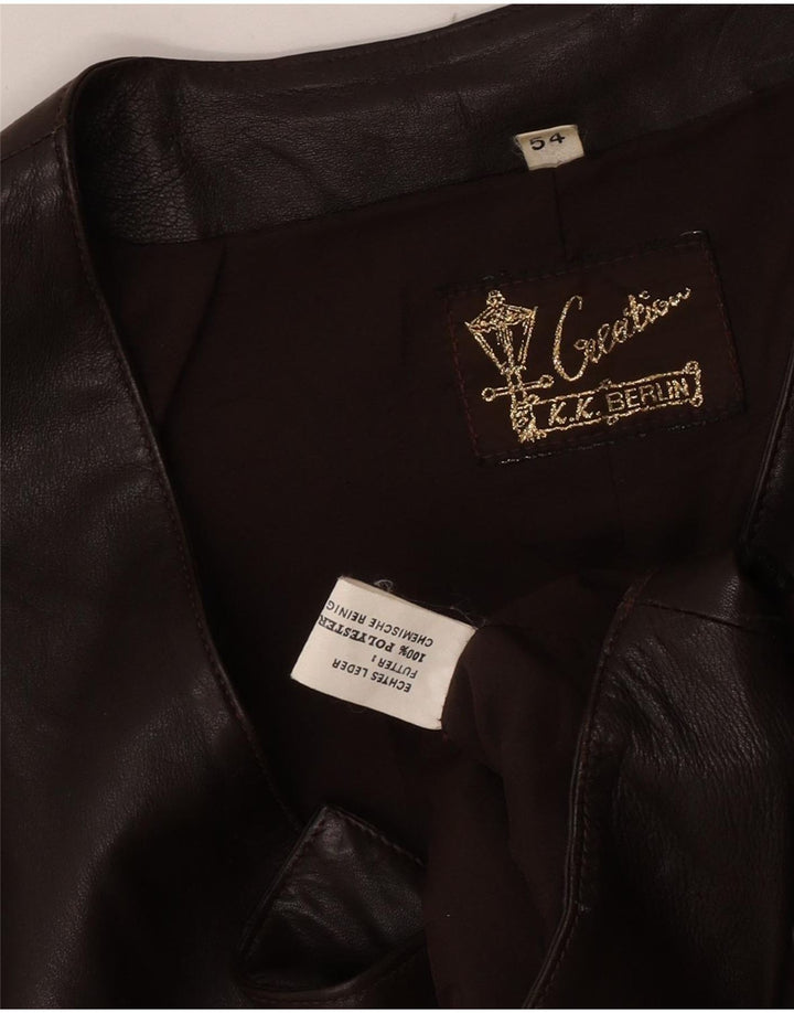 Creation Herrevest EU 54 2XL Brunt Læder