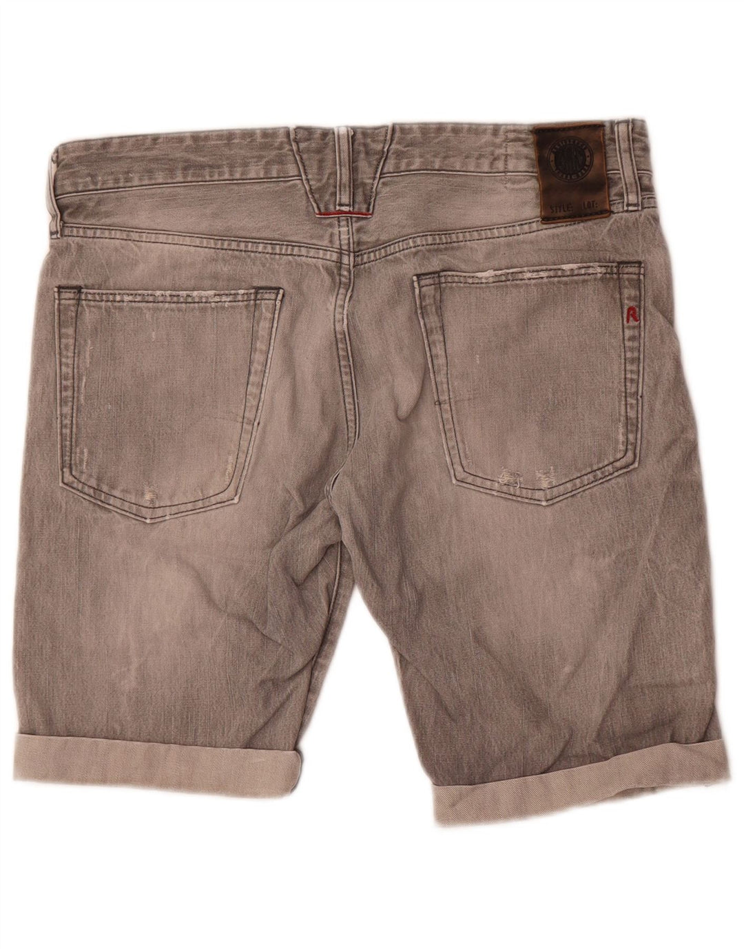 Replay Dame Lenrick Denim Shorts W32 Medium Grey Bomuld