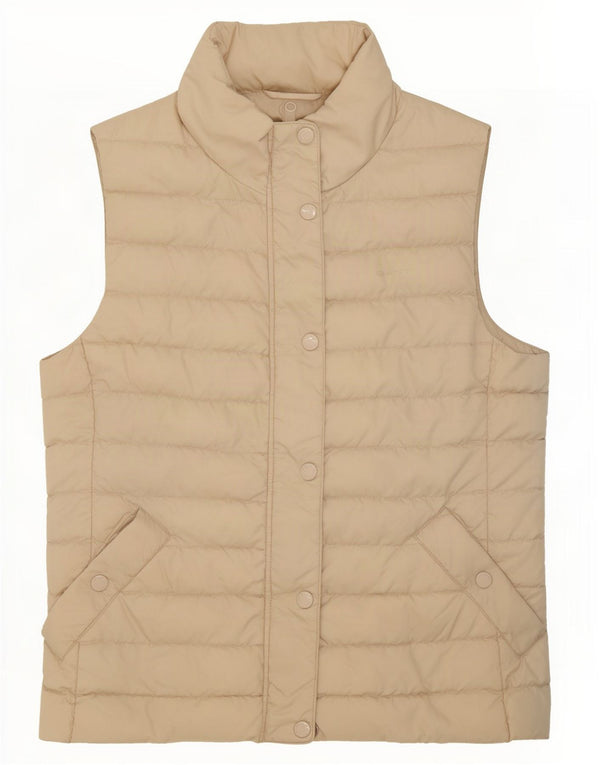 Gant Womens Polstret Gilet UK 10 Small Beige Polyester