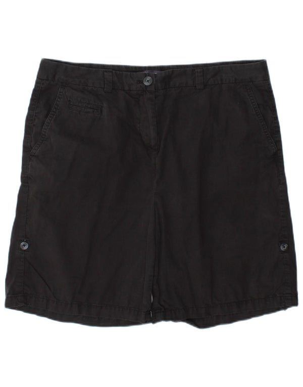 Marks & Spencer Chino Shorts til kvinder UK 14 Large W34 Black Bomuld