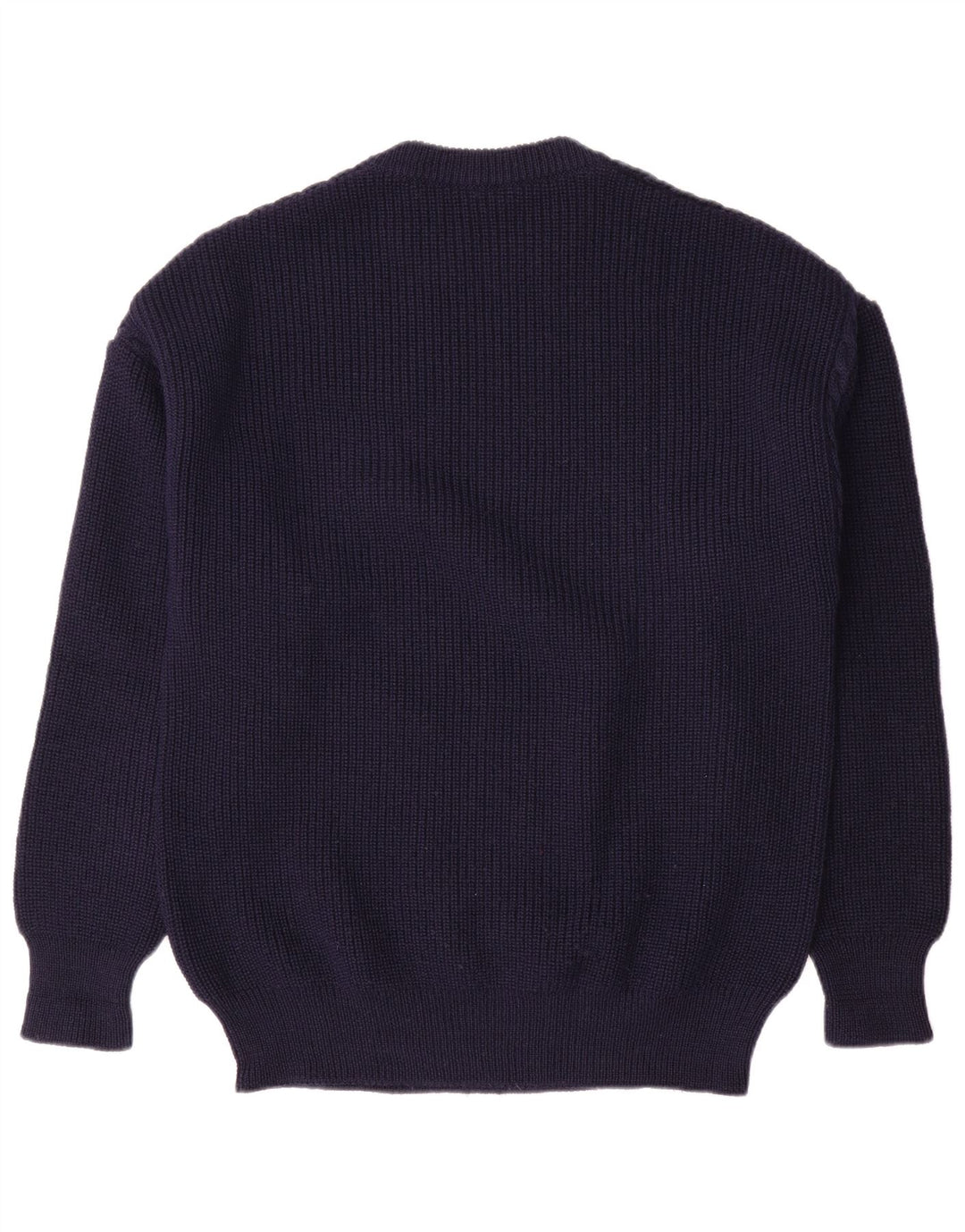 Ellesse Herre Crew Neck Jumper Sweater IT 52 Large Navy Blue Wool