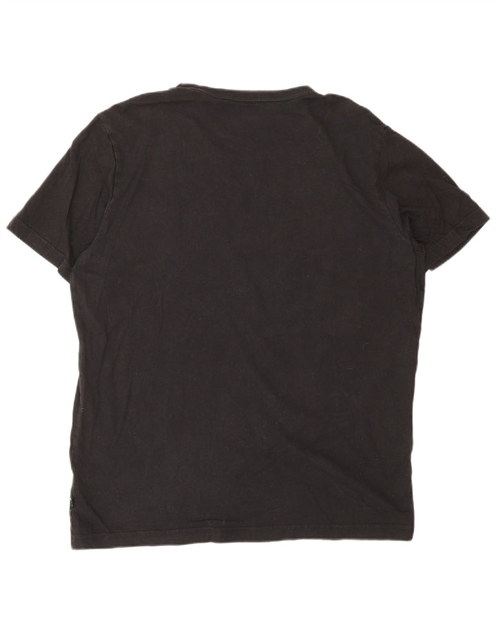 PUMA Grafisk T-shirt top til mænd, stor sort bomuld