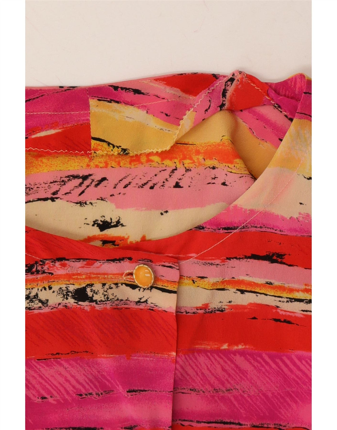 VINTAGE Womens Shirt Blouse UK 18 XL Multicoloured Striped Vintage Vintage and Second-Hand Vintage from Messina Hembry 